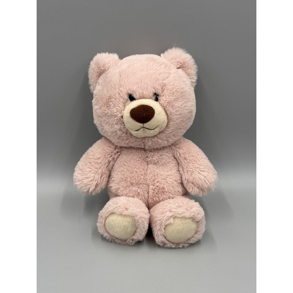 Aurora Teddy Bear Plush Blush Pink 12" Snuggle Softie Bear Stuffed Animal